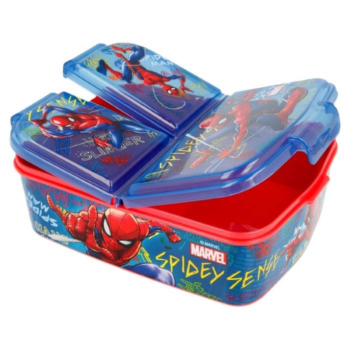 Spiderman Matlåda 3-fack Graffiti - 3