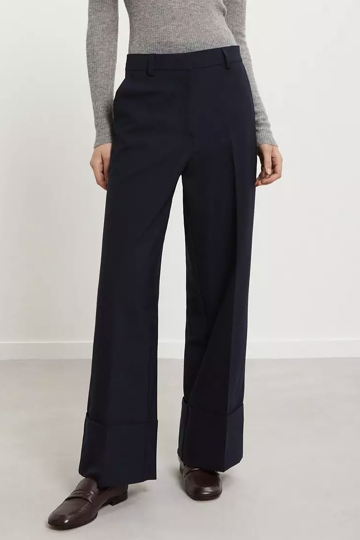 OttodÁme - Straight Trousers Black