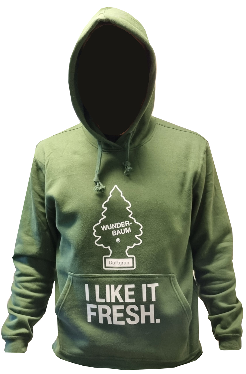 WUNDER-BAUM - HOODIE, I LIKE IT FRESH (GREEN)