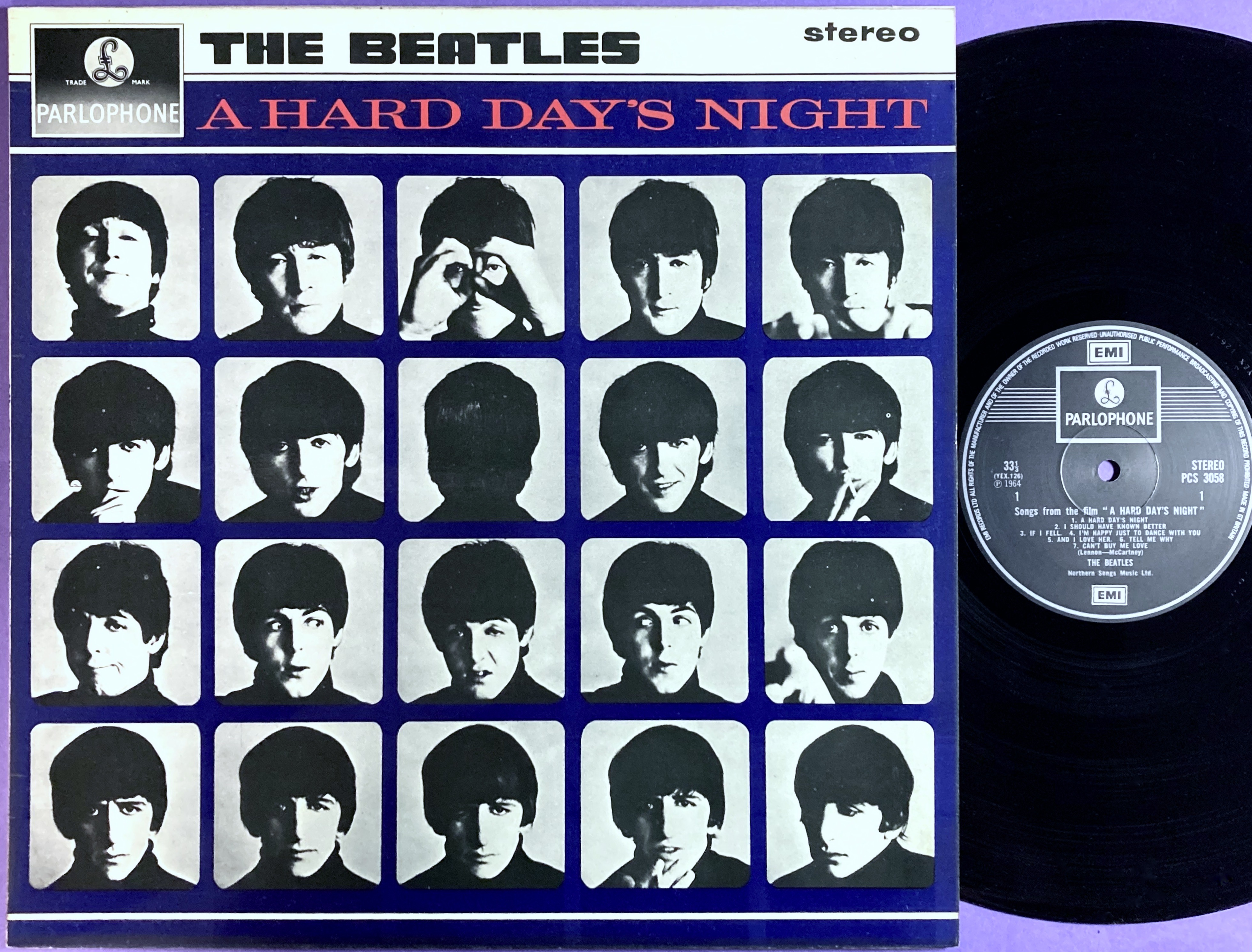 BEATLES - A hard day´s night UK stereo LP 1964