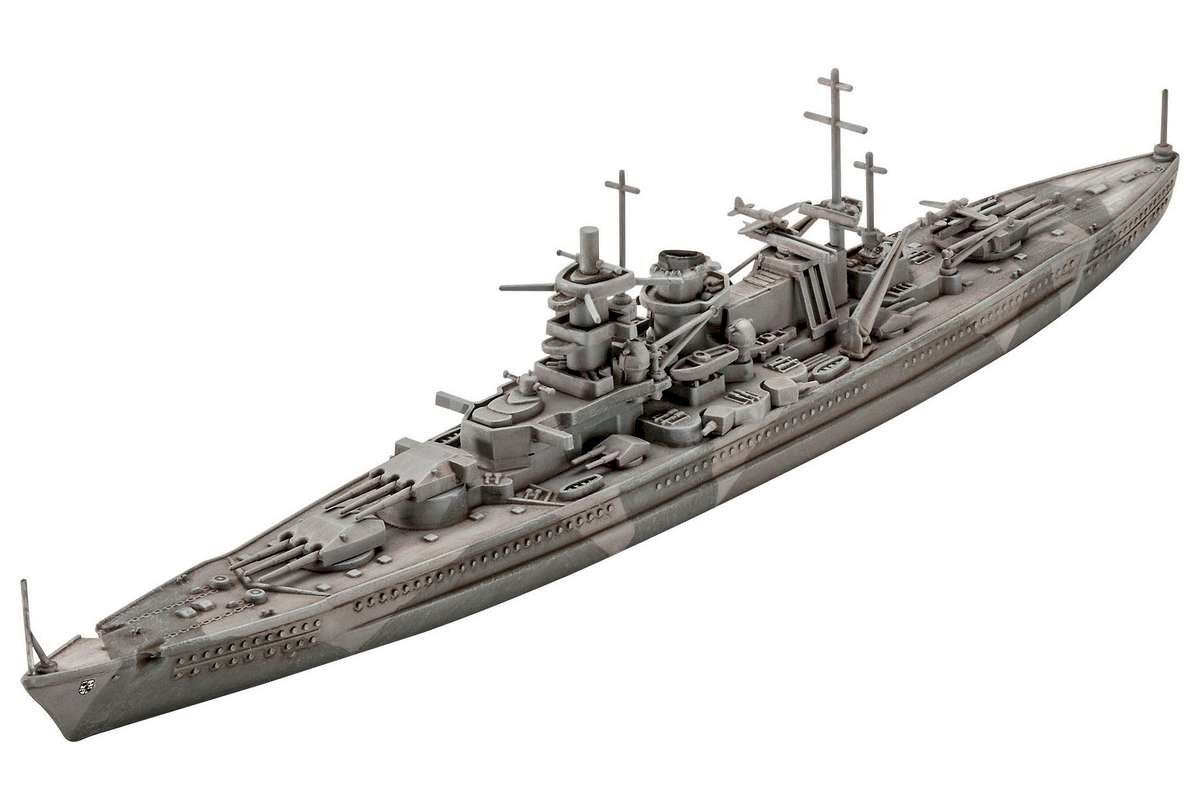 Modellset: Slagskepp Gneisenau 1/1200 - 2