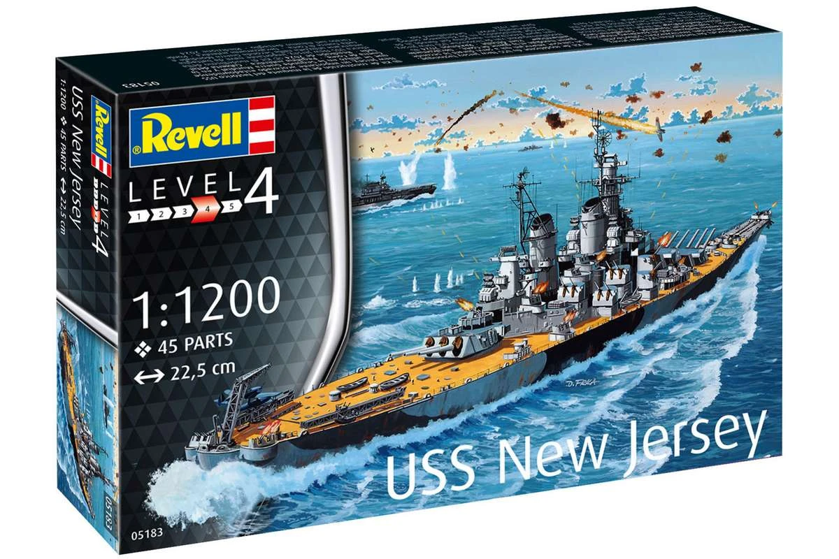 Model set: Battleship USS New Jersey 1/1200