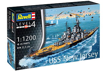 Modellset: Slagskepp USS New Jersey 1/1200