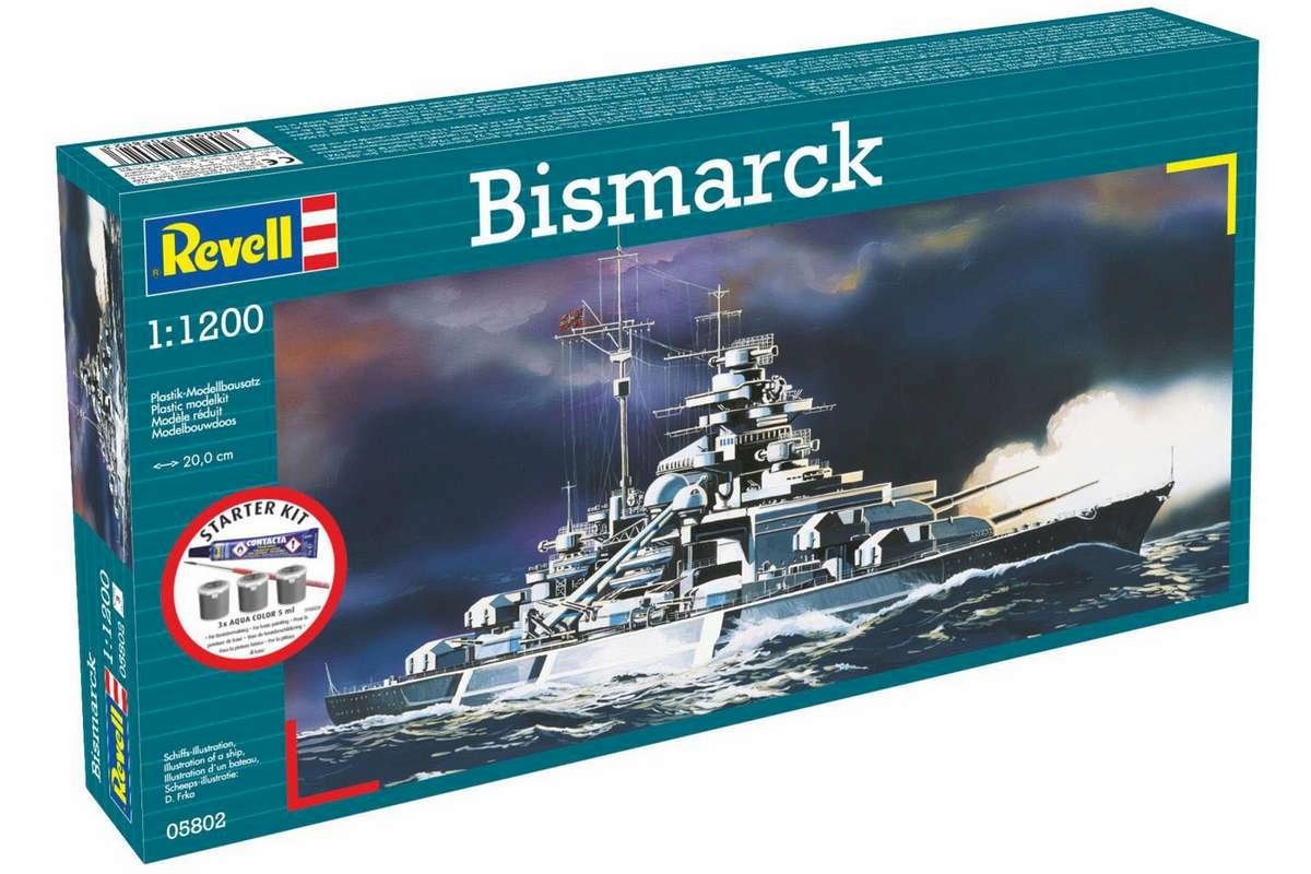 Modellset: Slagskepp Bismarck 1/1200