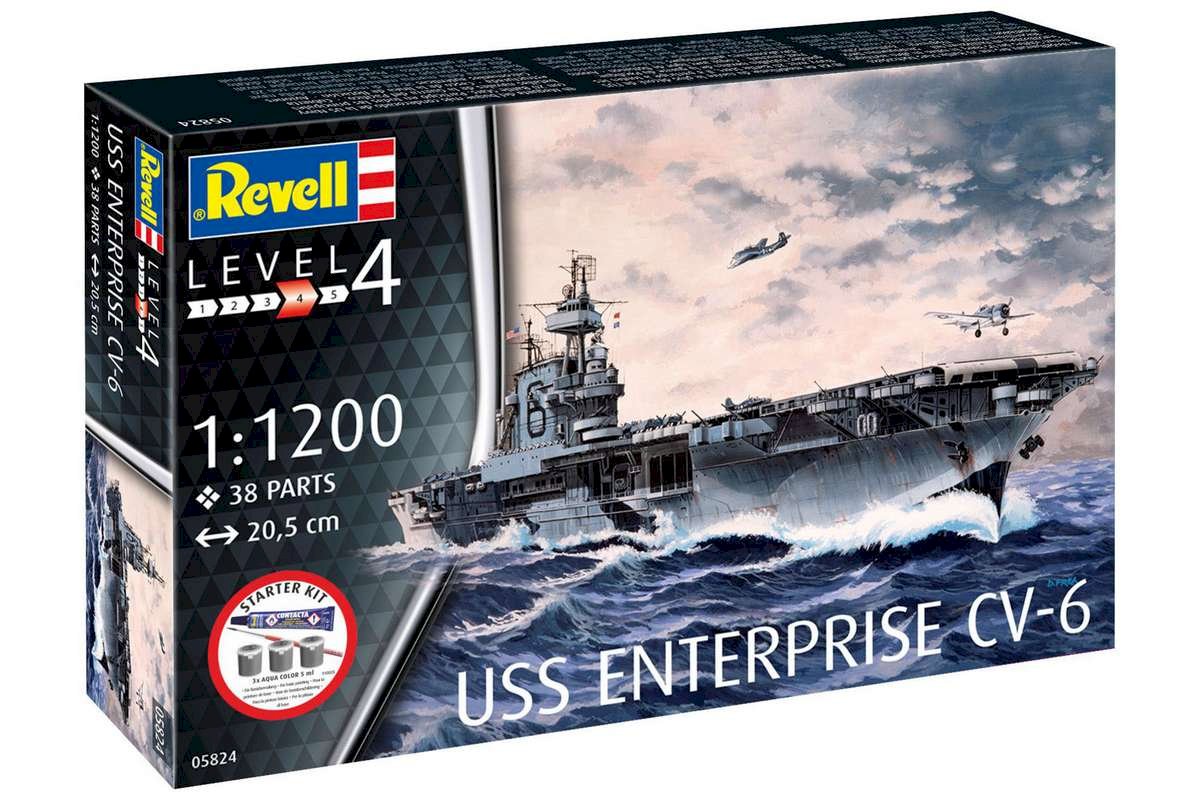 Model set: USS Enterprise CV-6 1/1200