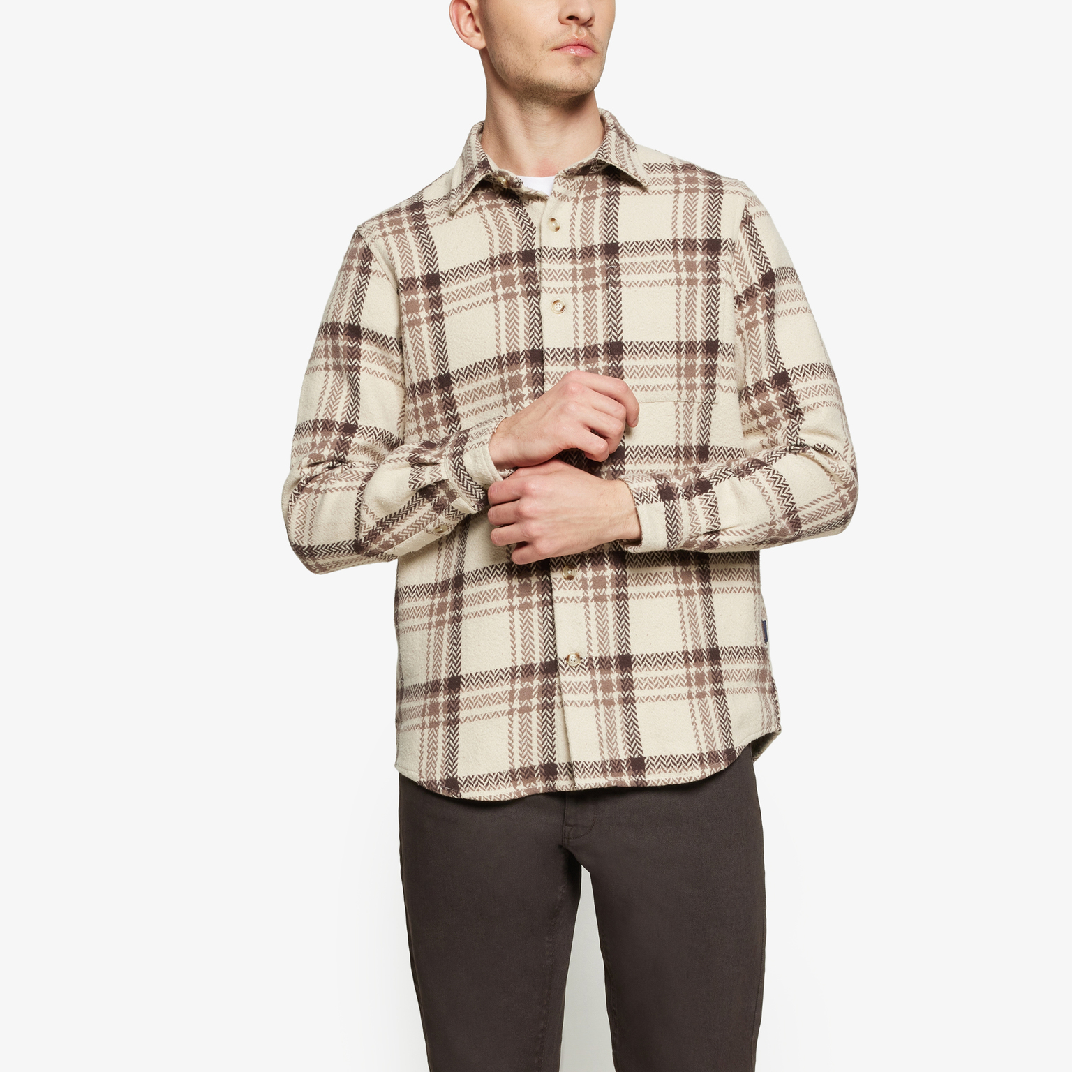 Signal - Benny Check Overshirt - Brown Bark