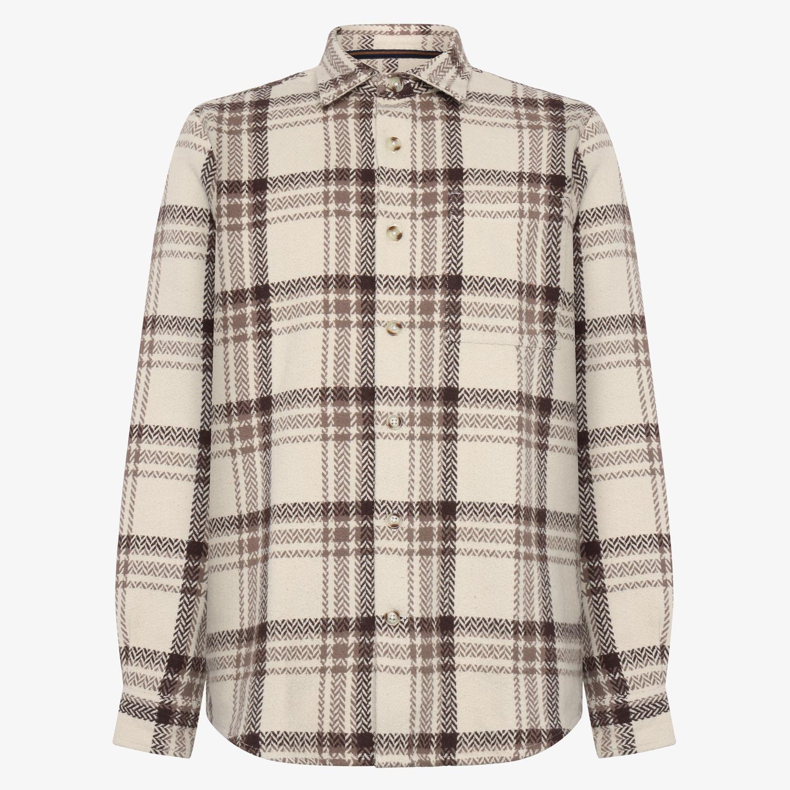 Signal - Benny Check Overshirt - Brown Bark - 4