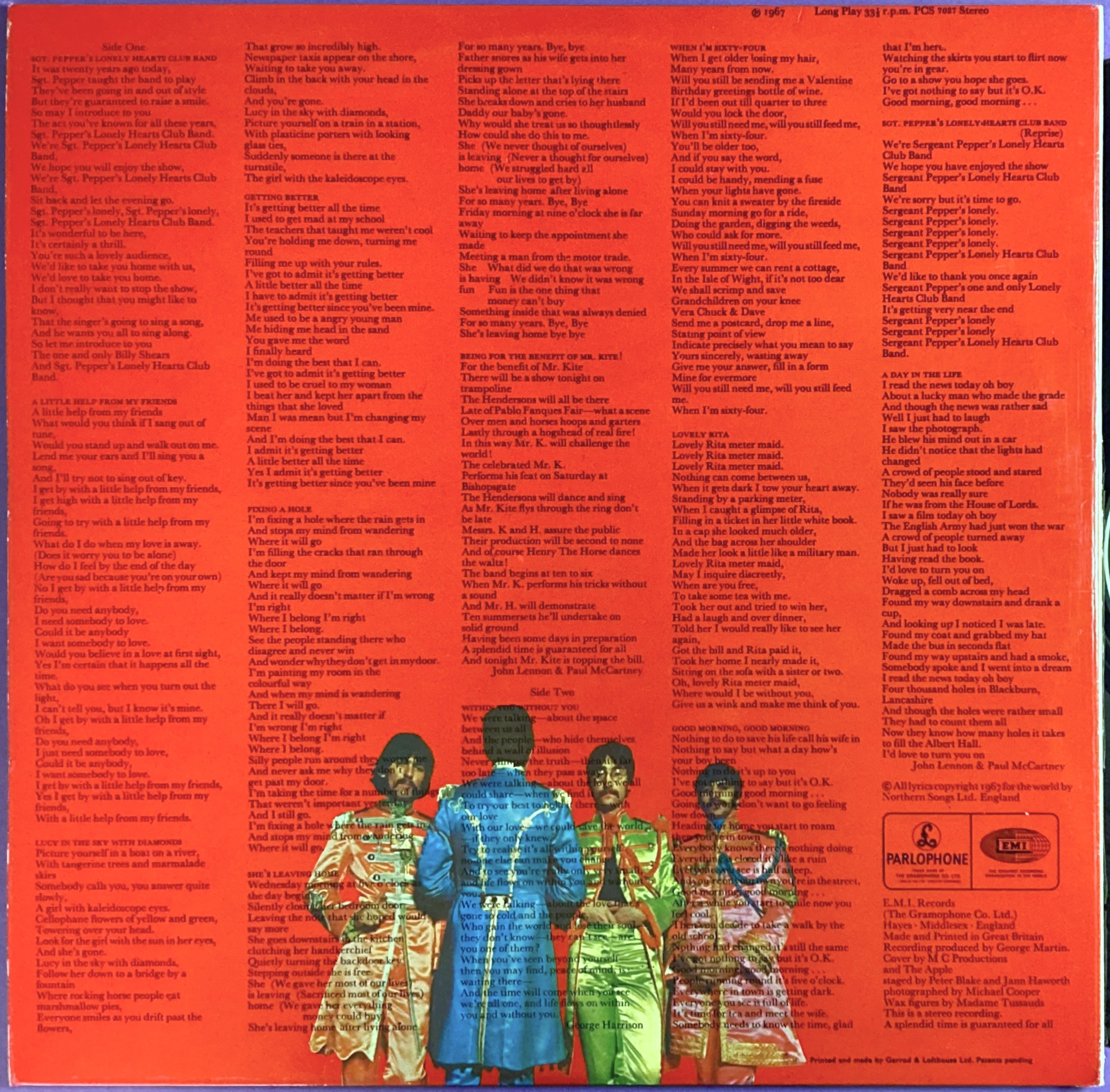 BEATLES - Sgt Peppers LHCB UK stereo LP 1967 - 2