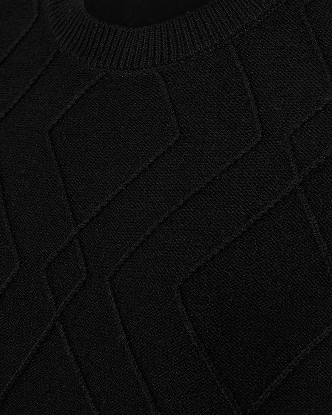 Klänning Saturn stickad svart - 4