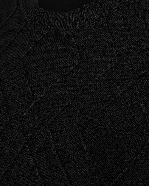 Klänning Saturn stickad svart - 4