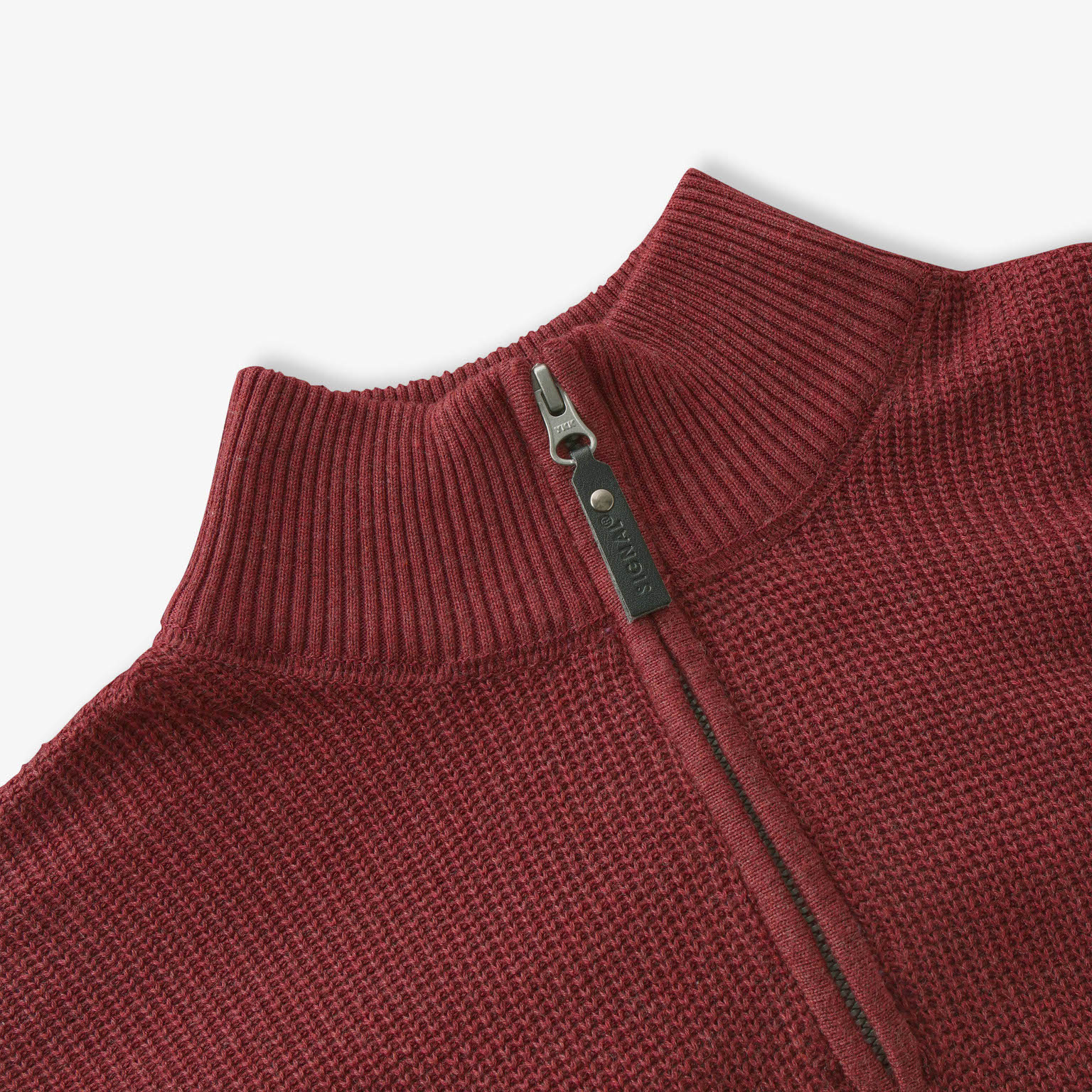Signal - Keanu Structure Knit - Cherry Chocoalte Melange - 3