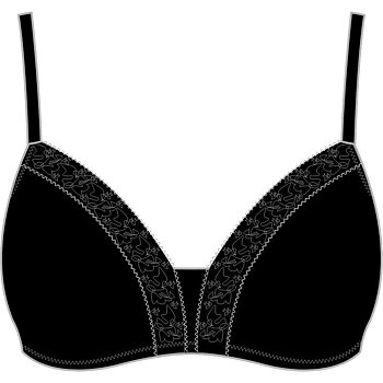 Damella 37861-04 Bh utan bygel Belle Black