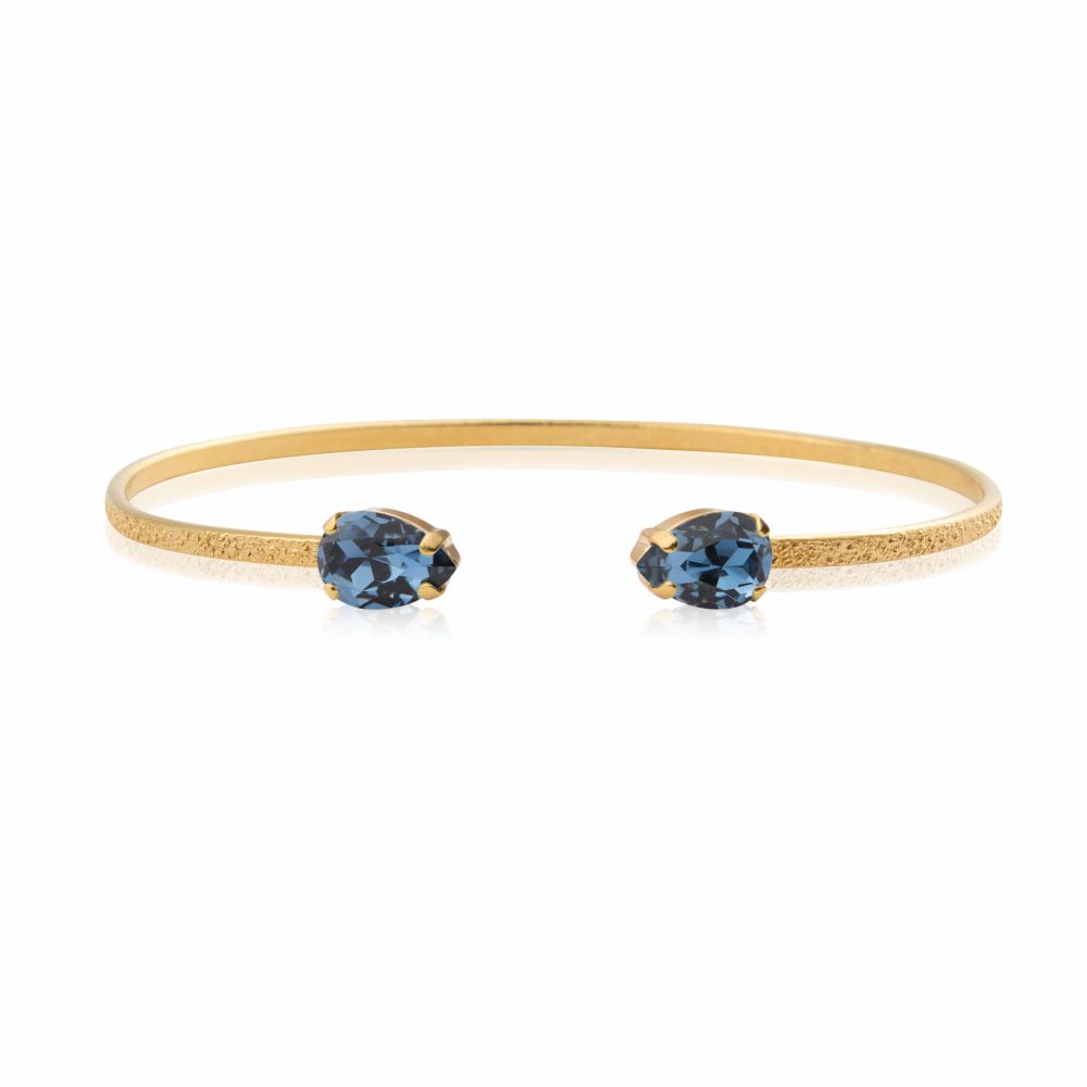 Caroline Svedbom Petite Drop armband guld denim blue