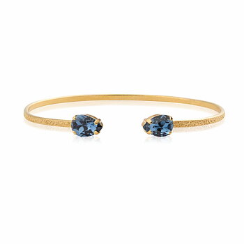 Caroline Svedbom Petite Drop armband guld denim blue