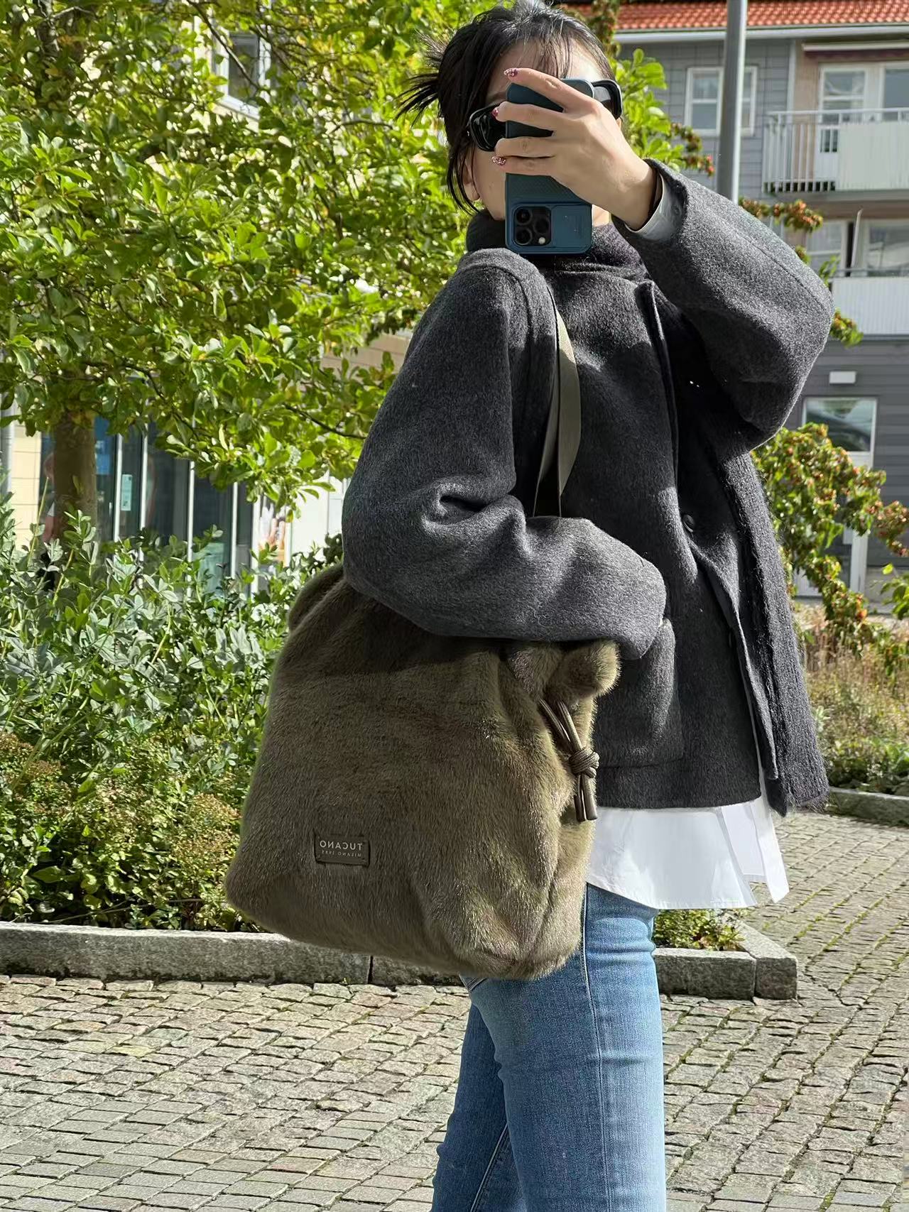 Tucano Milano Carry Fur Shopper Forest