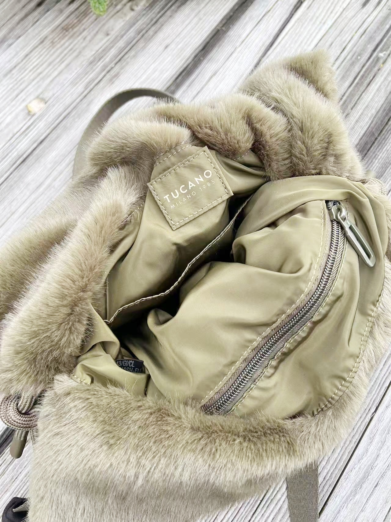 Tucano Milano Carry Fur Shopper Forest - 7