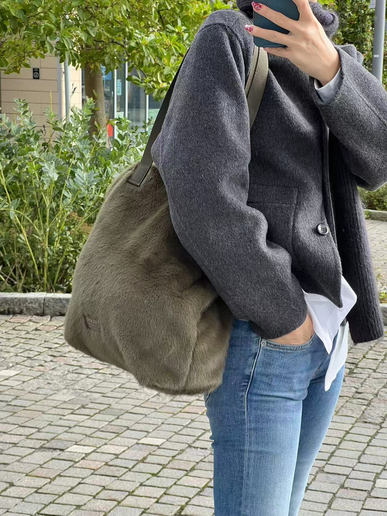 Tucano Milano Carry Fur Shopper Forest - 2