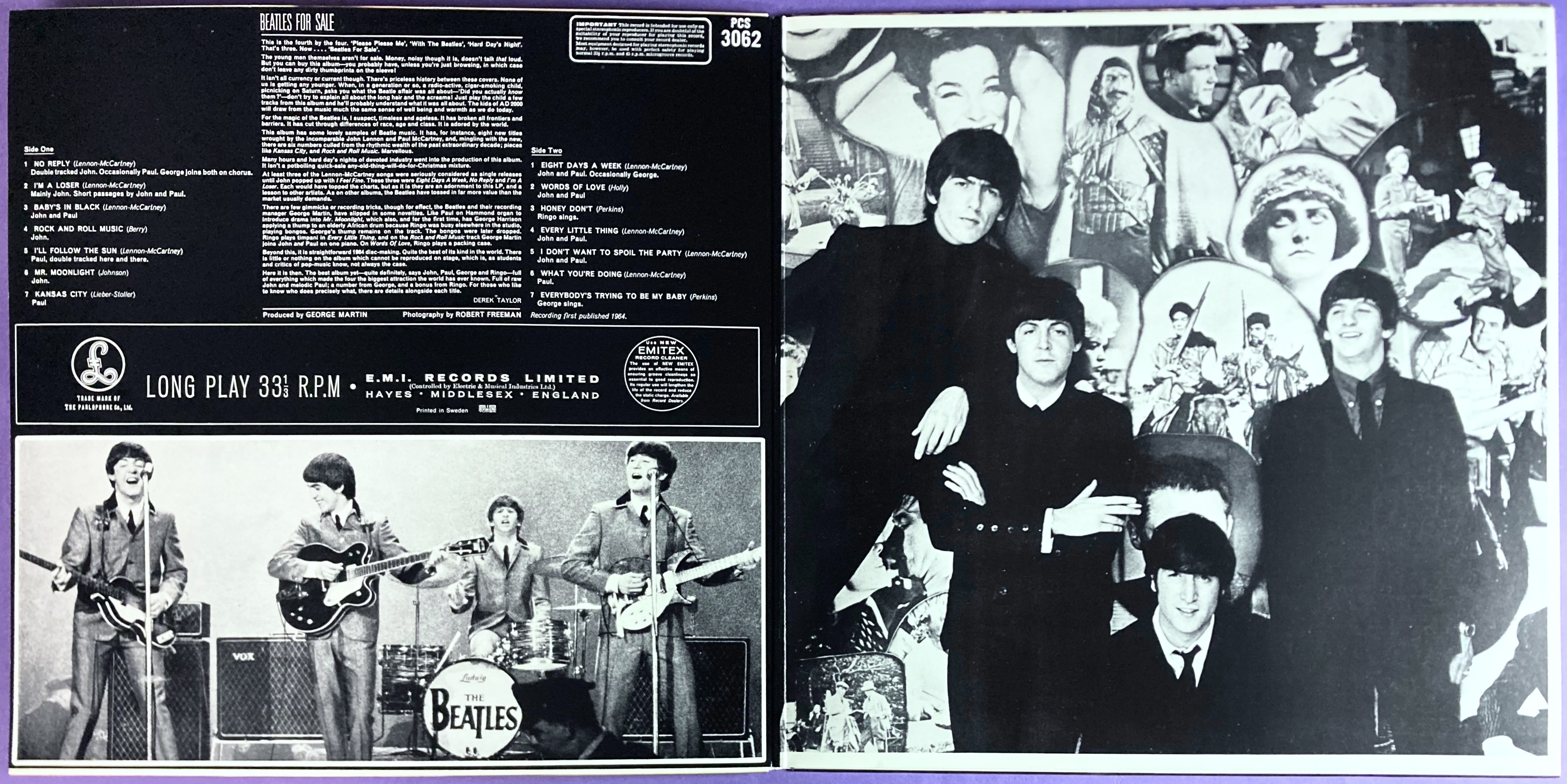 BEATLES - For sale Swe LP 1964 - 3