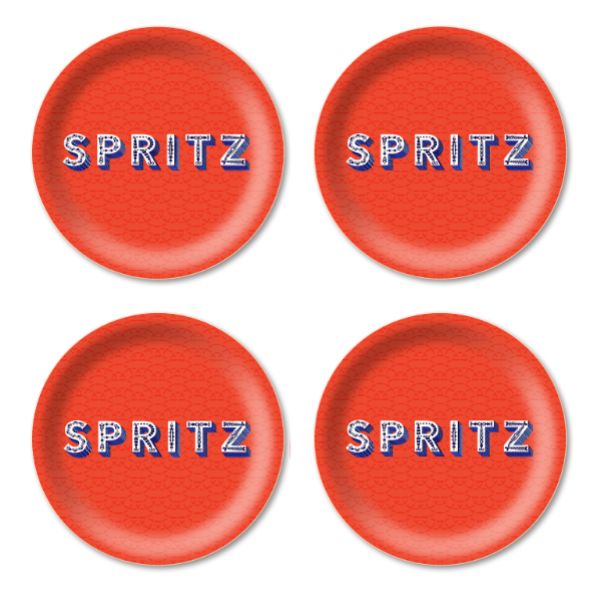 Coasters set/4 Spritz orange