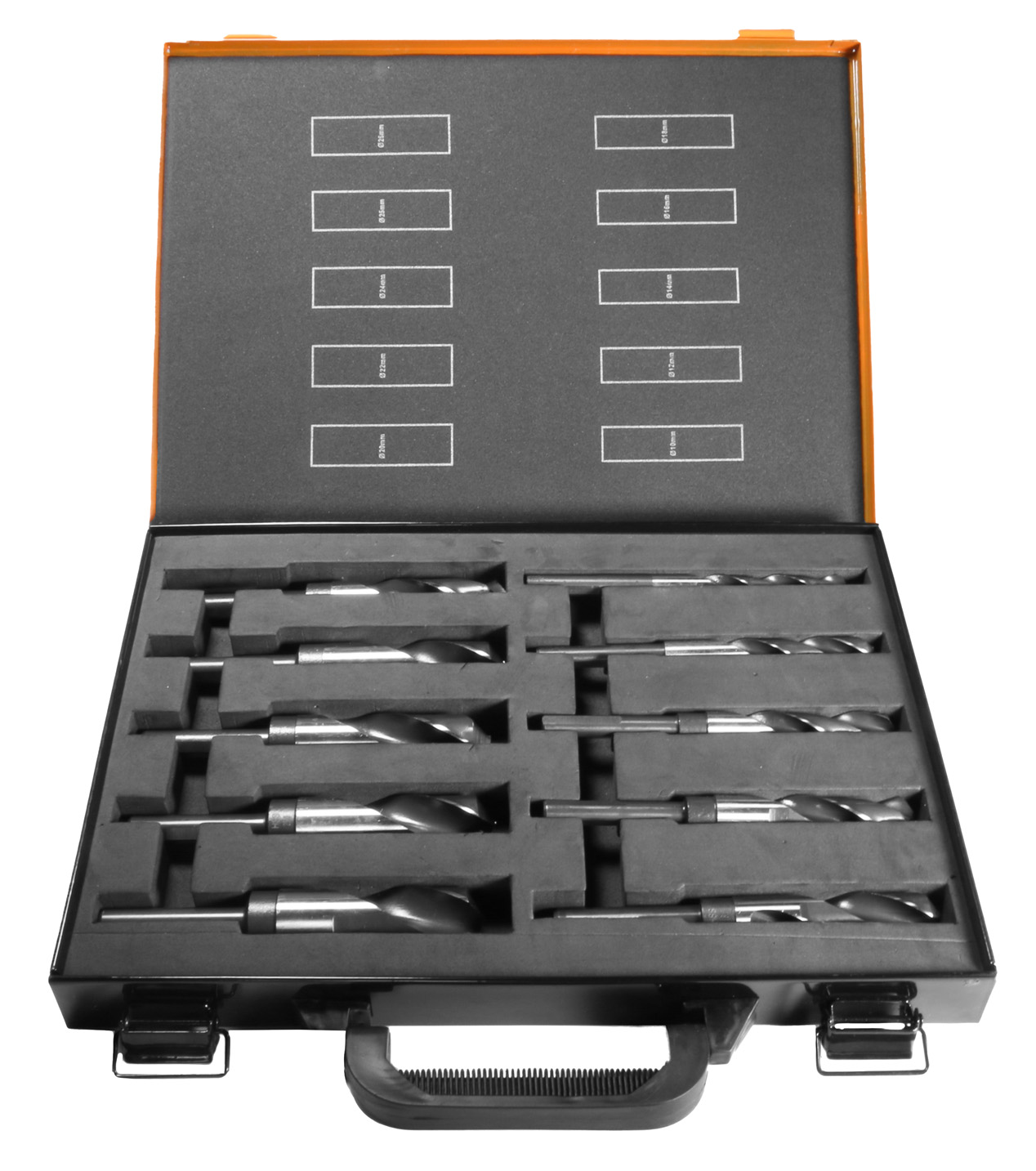 HSS-G reducerad borrsats 10–26 mm 10 delar