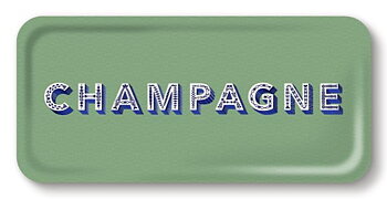 Tray Champagne sage green