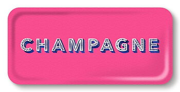 Tray Champagne bright pink