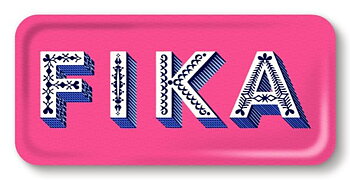 Tray Fika bright pink