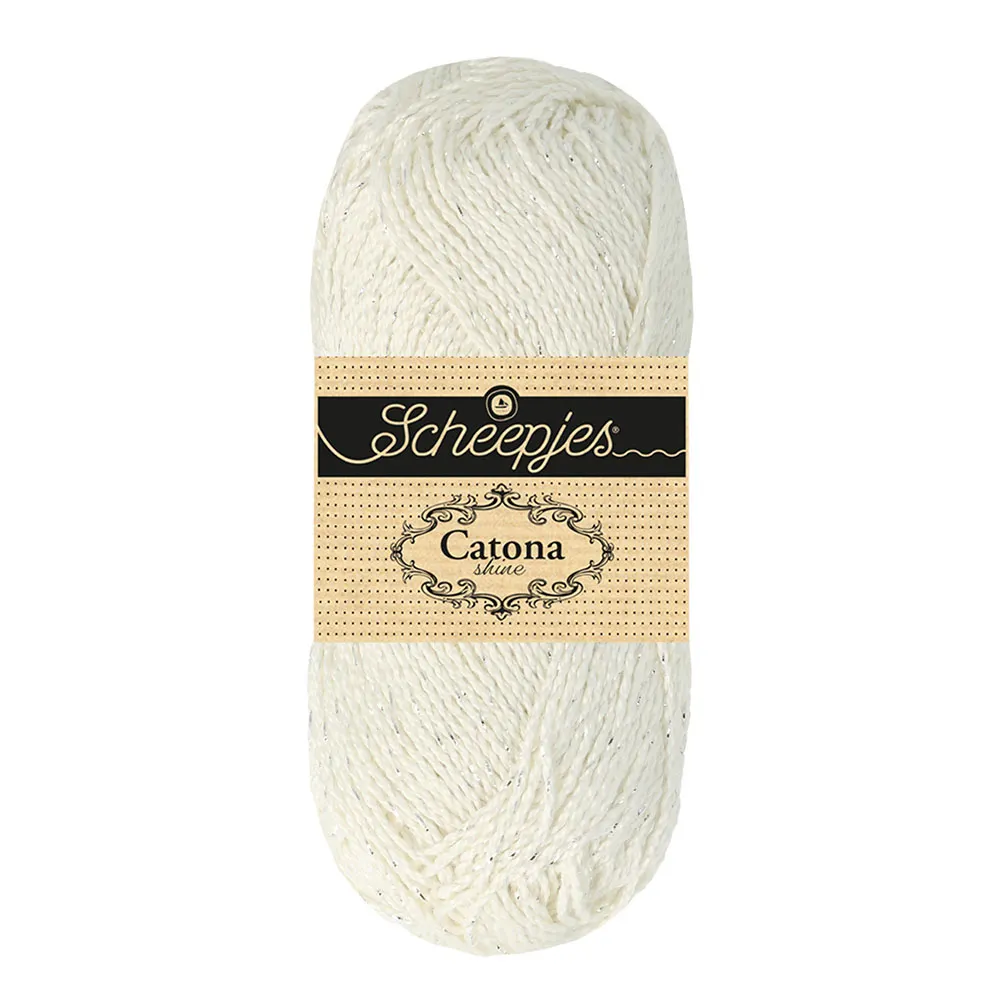 Catona Shine  Bridal White - Silver 105-S