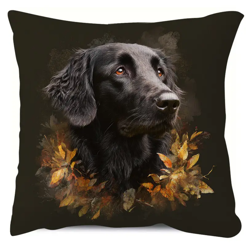 Kuddöverdrag Flatcoated Retriever 45x45cm