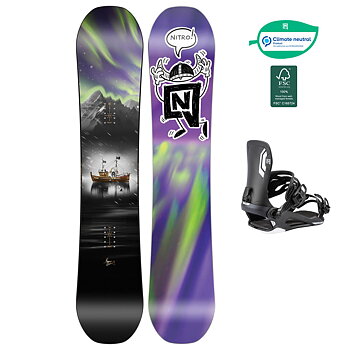 Nitro Snowboard Set - Future Team Pro Mk 147 + Talent Ultra Black M