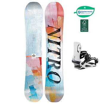 Nitro Snowboardpaket - Lectra Abstract 149 + Talent White M