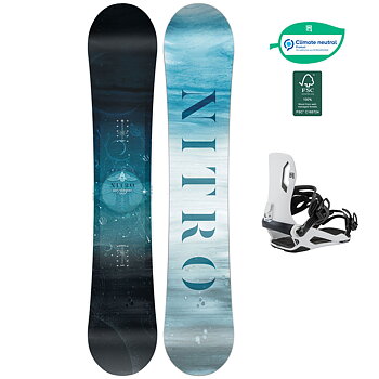 Nitro Snowboardpaket - Mystique 142 + Talent White S
