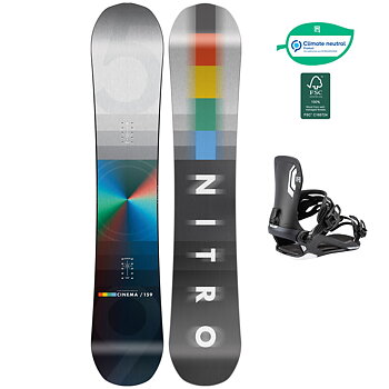 Nitro Snowboardpaket - Cinema 159 + Talent Ultra Black M