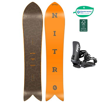 Nitro Snowboardpaket - Quiver Fintwin 149 + Talent Ultra Black M