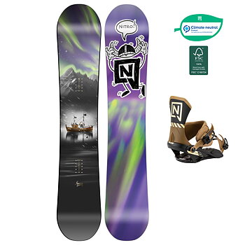 Nitro Snowboardpaket - Team Pro Marcus Kleveland 159 + Team Pro MK M