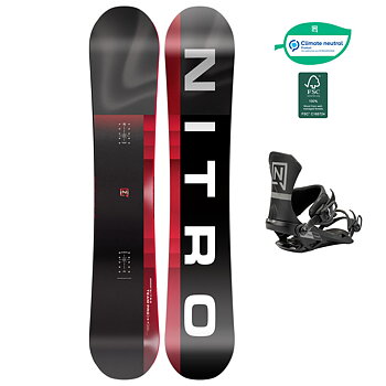 Nitro Snowboardpaket - Team Pro Wide 157 + Team Pro Ultra Black L