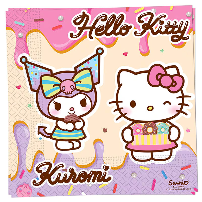 Hello Kitty & Kuromi Servetter 20-pack - 2