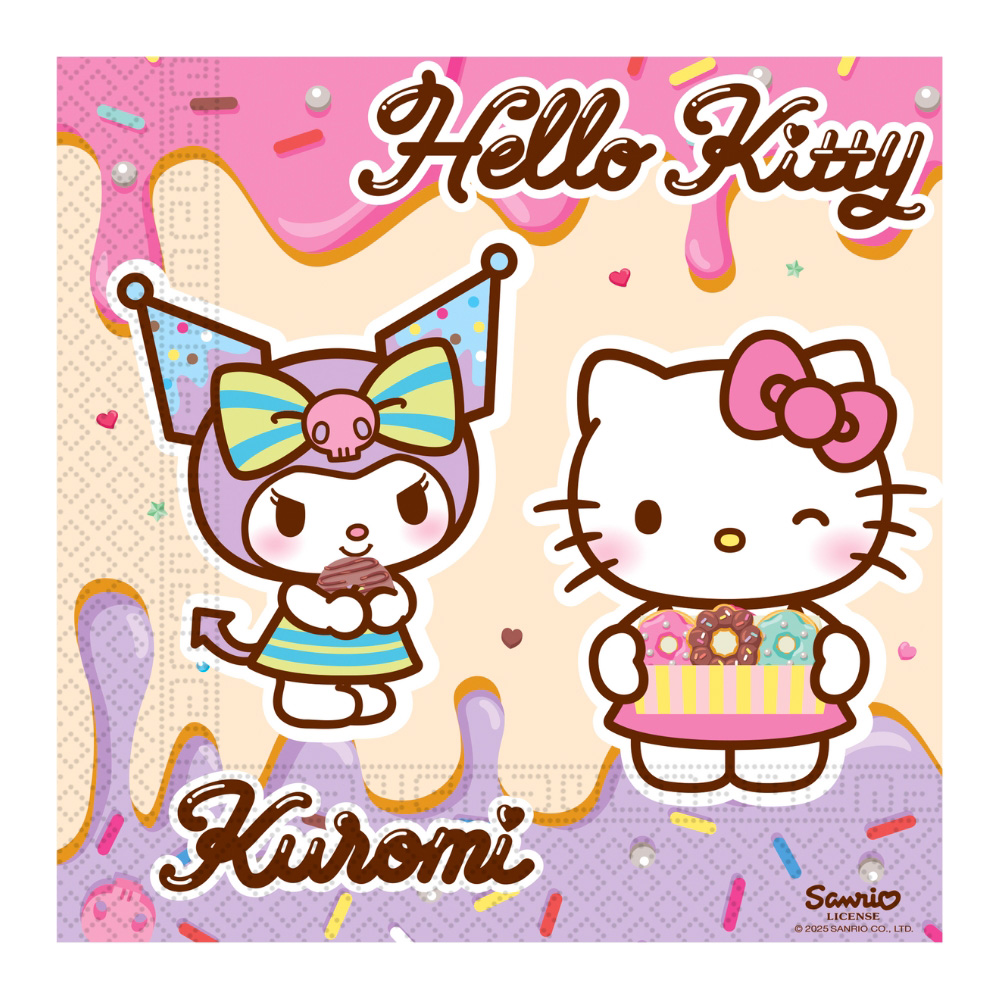 Hello Kitty & Kuromi Servetter 20-pack