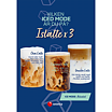 Menyskylt  Iced med  Chai, Caramel, Vanilla