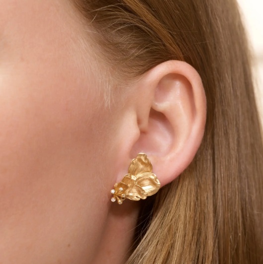 Korvakorut Wild Rose Studs VASEMMALTA - 2
