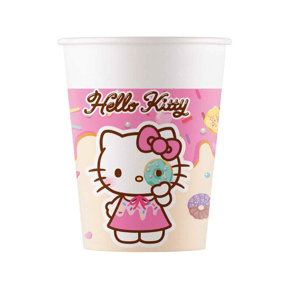 Hello Kitty & Kuromi Pappmuggar 8-pack