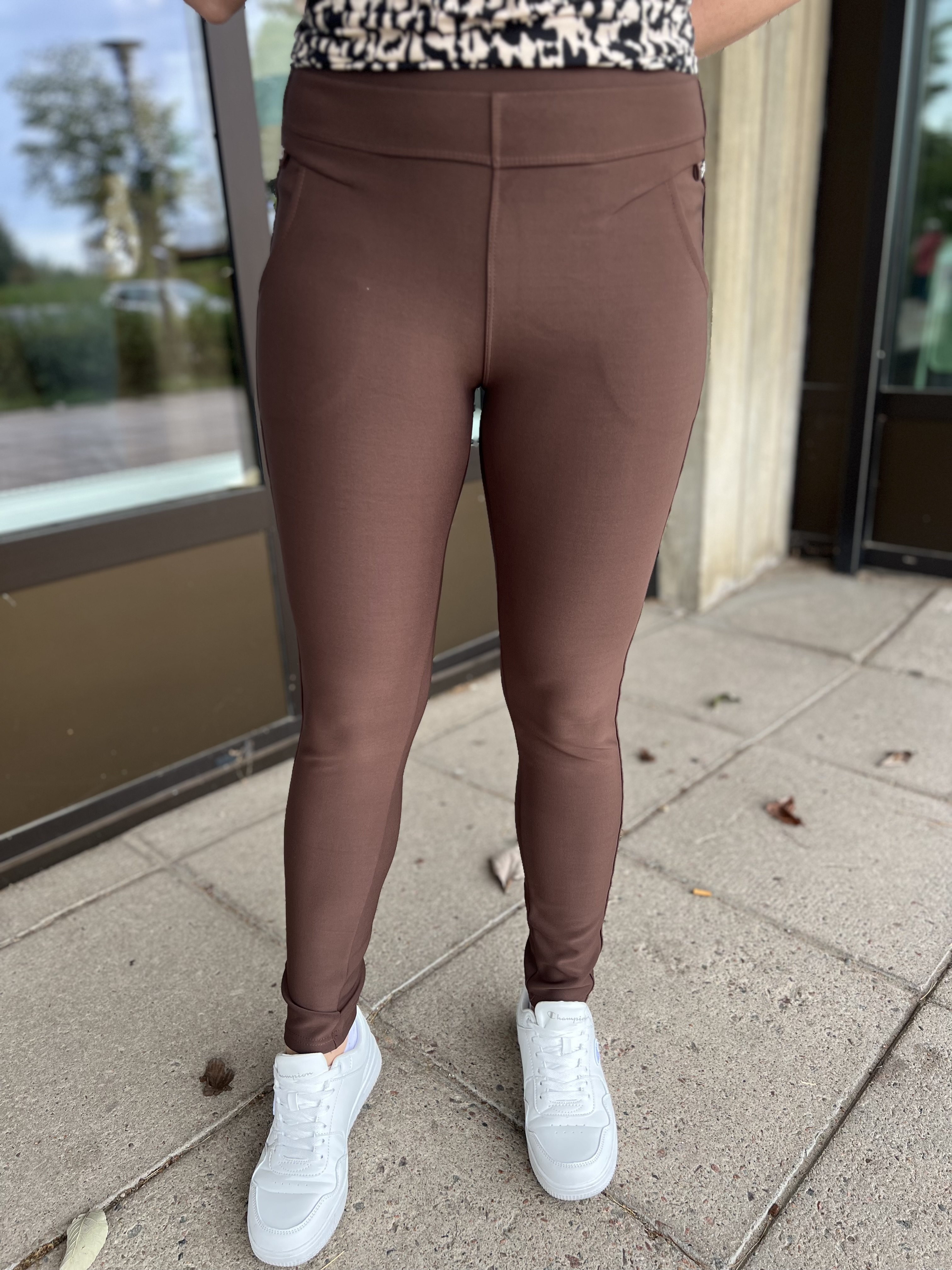 Chica London - Leggings med fickor Brun - 2