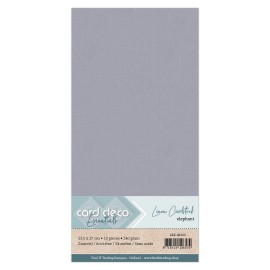 Card Deco Linen - 4K - Elephant Grey 10-p