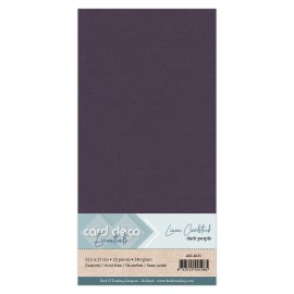 Card Deco Linen - 4K - Dark Purple 10-p