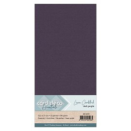 Card Deco Linen - 4K - Dark Purple 10-p