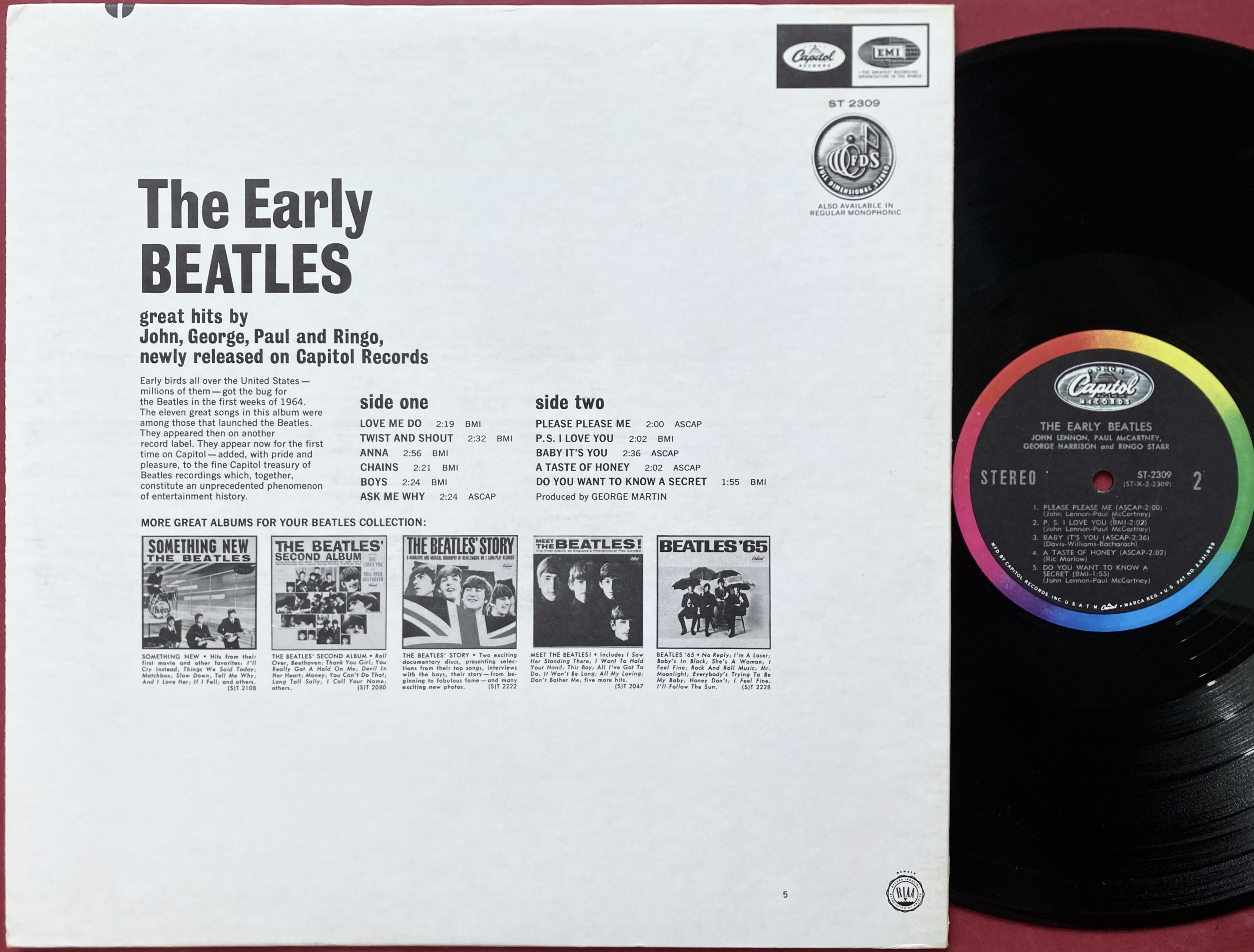BEATLES - Early Beatles US-orig LP 1965 - 2