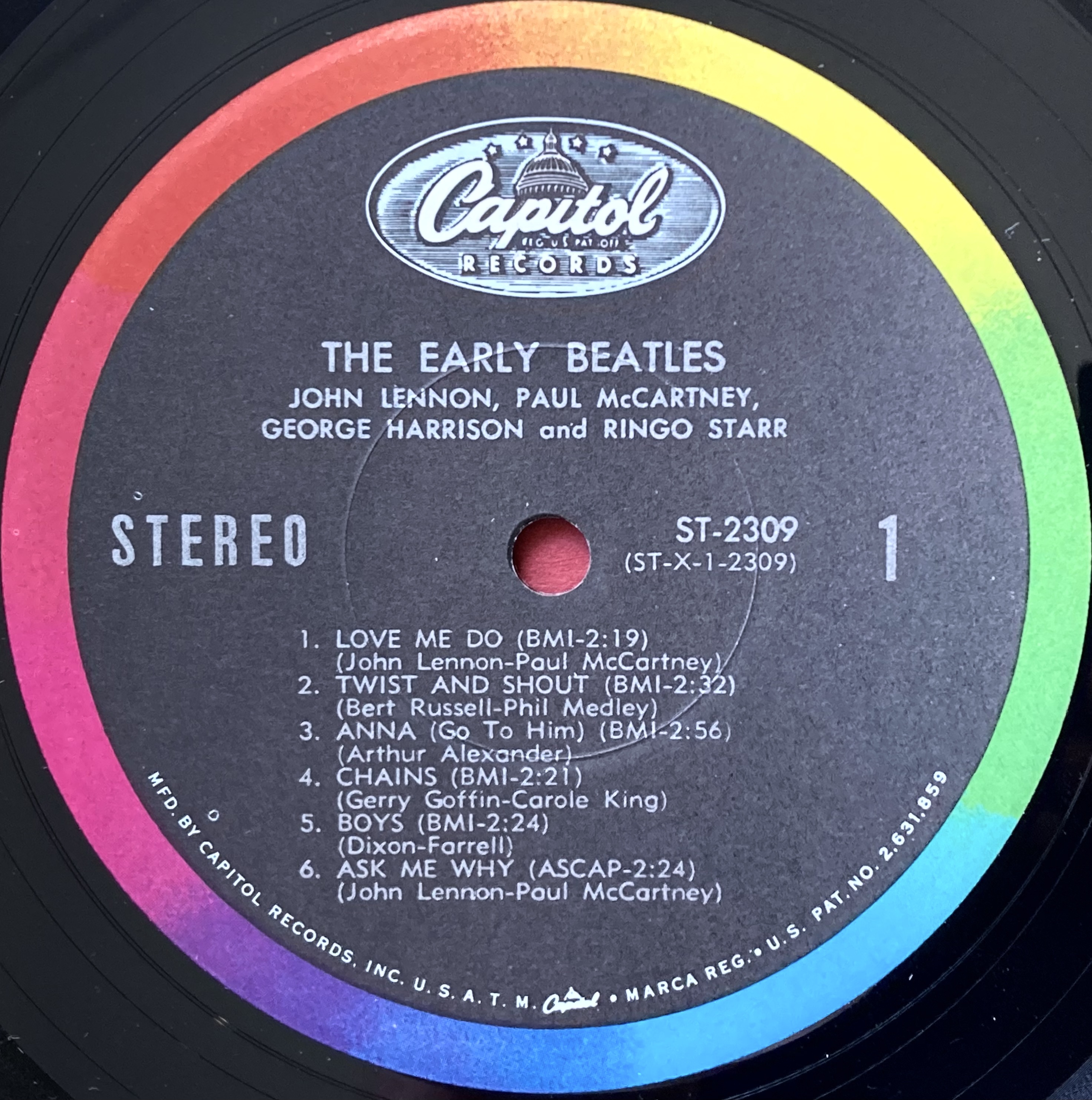 BEATLES - Early Beatles US-orig LP 1965 - 3