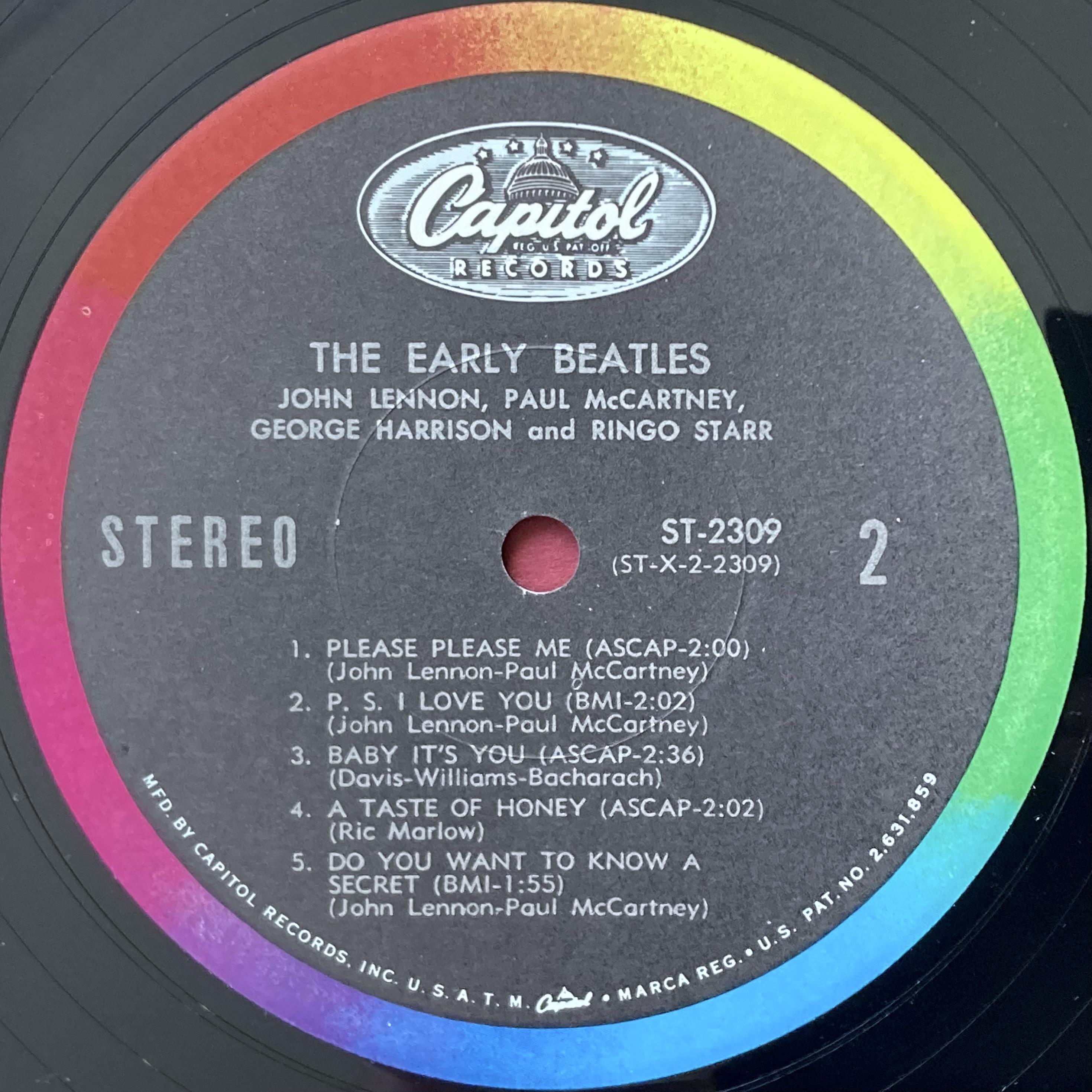 BEATLES - Early Beatles US-orig LP 1965 - 4