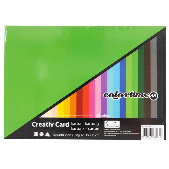 Kartong A5 180g sort 60/fp - 3