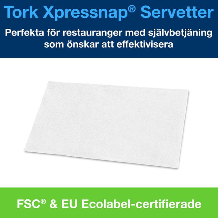 Servett Tork N4 vit 1125st - 2